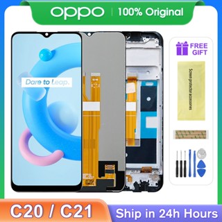 หน้าจอสัมผัส LCD 6.5 นิ้ว แบบเปลี่ยน สําหรับ Oppo Realme C20 RMX3063 Realme C21 RMX3201LCD