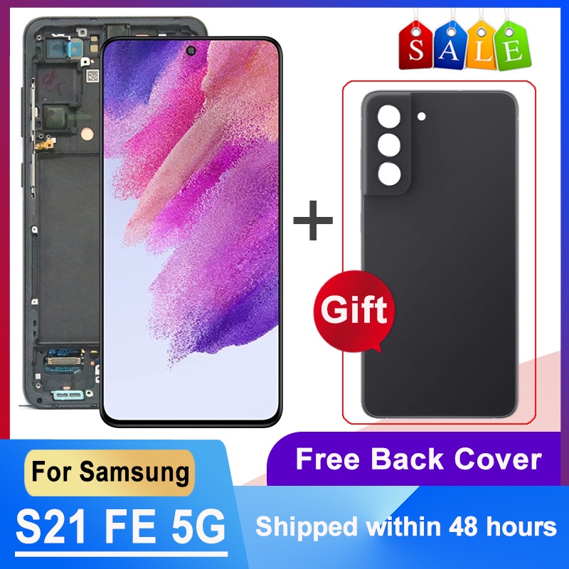 ของแท้ หน้าจอสัมผัสดิจิทัล LCD ไดนามิก AMOLED 6.4 นิ้ว สําหรับ Samsung Galaxy S21 FE 5G SM-G990B G99