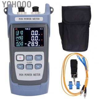 Yohooo Optical Power Meter Micro USB Interface Fiber Optic Power Tester with Coupler and Jumper for