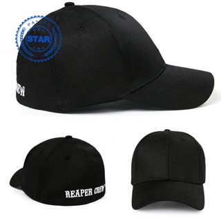 หมวกเบสบอล ผ้าฝ้าย พิมพ์ลายตัวอักษร REAPER CREW แฟชั่นสําหรับผู้ชาย และผู้หญิง G3E8