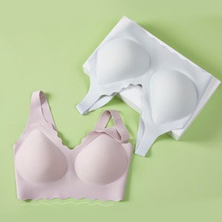 Seamless Wireless Bra เสื้อชั้นใน ที่ใส่สบายมากซักเครื่องได้ บรา ไร้โครง ไร้ขอบ ผ้านุ่ม