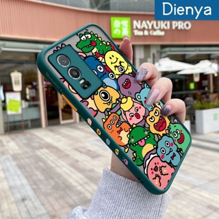 เคสโทรศัพท์มือถือ ซิลิโคนนุ่ม ใส กันกระแทก ลายการ์ตูนมอนสเตอร์ สําหรับ VIVO Y76 5G Y76s Y74s 5G