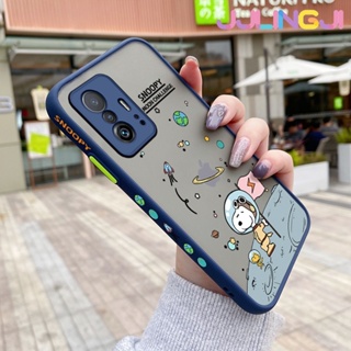 เคสโทรศัพท์มือถือ ซิลิโคนนิ่ม ใส กันกระแทก ลายการ์ตูนสนูปปี้ สําหรับ Xiaomi 12T Pro 11T Pro