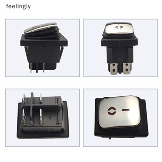 {FEEL} Kcd4 สวิตช์อุปกรณ์ไฟฟ้า แบบโยก กันน้ํา พร้อมไฟ LED {feelingly}