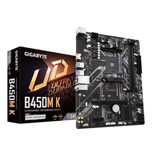 เมนบอร์ด Gigabyte B450M-K สําหรับ AMD CPU 5600 5600G 5700G 5700X OUZI