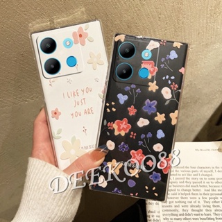 เคสโทรศัพท์มือถือ TPU แบบนิ่ม ลายดอกไม้น่ารัก ป้องกันกล้อง สําหรับ Infinix Note 30 30i Pro VIP Hot 30 FREE FIRE Play NFC Smart 7 Plus HD 5G 4G Note30