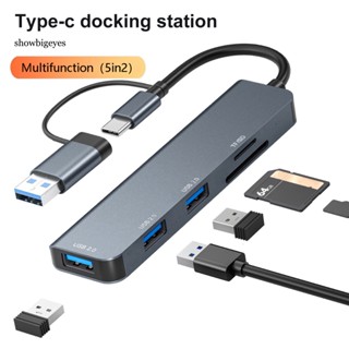 Sges อะแดปเตอร์ฮับ USB Type-C ความเร็วสูง แบบพกพา อุปกรณ์เสริมคอมพิวเตอร์
