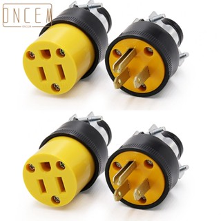 【ONCEMOREAGAIN】Electric Plug For Extension Cord Replacement 3 Pin Plug Electrical Plug End