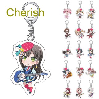 Cherish พวงกุญแจอะคริลิค พิมพ์ลายการ์ตูนอนิเมะ Bang Dream หลากสี สําหรับของขวัญ เครื่องประดับ