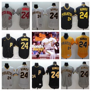 MLB Pittsburgh Pirates Barry Bonds เสื้อยืดเบสบอลบุรุษ