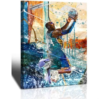 โปสเตอร์ผ้าใบ ลายนักบาสเก็ตบอล Kobe Bryant สําหรับตกแต่งผนังบ้าน ห้องนั่งเล่น