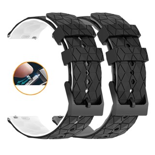 สายนาฬิกาข้อมือ ซิลิโคนนิ่ม กันน้ํา ขนาด 20 มม. 22 มม. แบบเปลี่ยน สําหรับ Garmin Forerunner 265 255 745 645 245 158 55 Approach S40