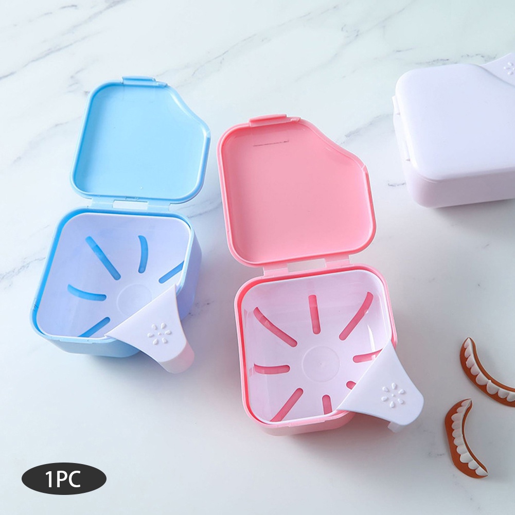 กล่องแช่ฟันปลอม กล่องแช่รีเทนเนอร์ กล่องใส่รีเทนเนอร์ Denture Soaking Box