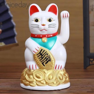 #NICEDAY-Lucky Cat Lucky Waving Cat Beckoning Maneki Neko Birthday Gifts For Home Office