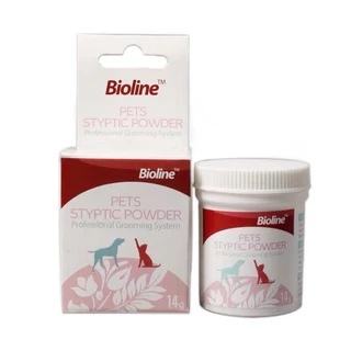 Bioline ผงห้ามเลือด ไบโอไลน์แป้งตกแต่งเล็บ ใช้โรยหลังตัดเล็บ เมื่อมีแผล ลดปวดแผล สำหรับสัตว์เลี้ยง