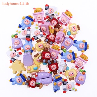 Onelady พวงกุญแจเรซิ่น จี้การ์ตูนหมู 3D DIY อุปกรณ์เสริม สําหรับตกแต่ง TH