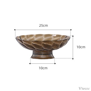 [Viocee] ชามใส่ผลไม้ ขนาดใหญ่ พร้อมช่องระบายน้ํา ทนทาน สําหรับตกแต่งบ้าน