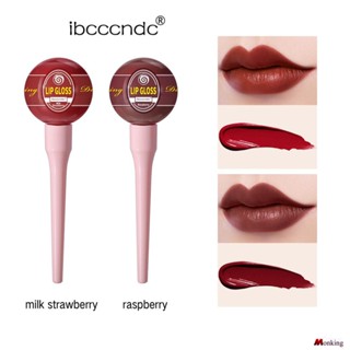 Ibcccndc Lovely Lollipop ลิปสติก Non-stick Non-flop Lip Glaze Matte Easy Color ลิปกลอส 6 สี (monkingstore_th)