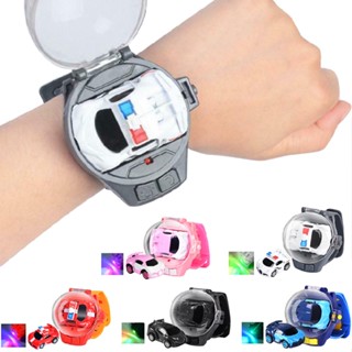 Mini 2.4GHz USB Charging Remote Control RC Car Watch Toy with Light for Kids