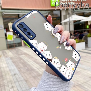 เคสโทรศัพท์มือถือ ซิลิโคนแข็ง กันกระแทก ลายการ์ตูนแมวน่ารัก สําหรับ VIVO Y20 Y20i Y20S Y12s Y20 2021 Y11s Y12A Y20T Y20S M Y20S D