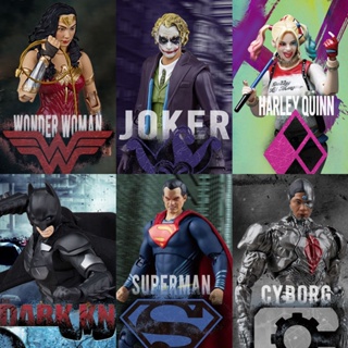 โมเดลฟิกเกอร์ 9 นิ้ว Articulado DC Batman Superman Joker Harley Quinn Wonder Woman Cyborg สําหรับตกแต่งบ้าน