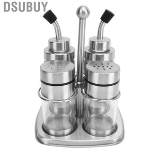 Dsubuy Spice Container Easy To Clean Large  Stainless Steel Seasoning Box Simple Style for Kitchen