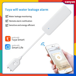 Tuya Smart Wifi Water Leakage Sensor Flood Alert For Smart Home Flood Alert Overflow Security App Alarm Paste And Use canyon