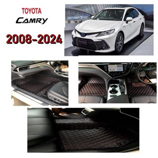 พรมปูพื้นรถยนต์ 6D Camry ไม่เป็นไฮบริด 2018-2022(พร้อมส่ง) งานหนังpu แท้