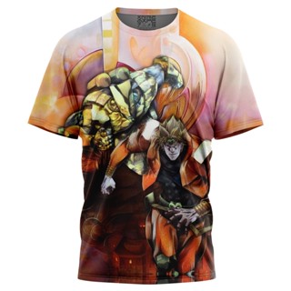 เสื้อยืด พิมพ์ลาย Trippy Dio Jojos Bizarre Adventure สําหรับผู้ชาย