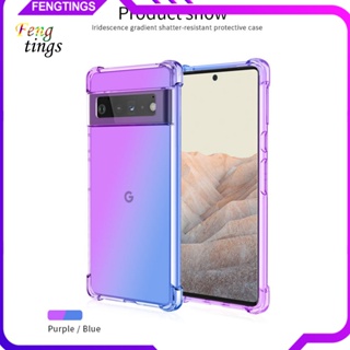 [Ft] เคสโทรศัพท์มือถือ ไล่โทนสี พร้อมสายคล้อง สําหรับ Google Pixel 7 7 Pro