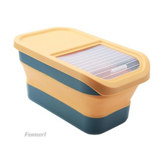 [Fenteer1] ถังเก็บอาหารสัตว์เลี้ยง ขนาดใหญ่ 10 กก. สําหรับธัญพืช ข้าว