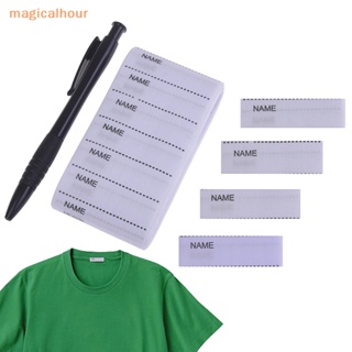 Magicalhour^^ ป้ายแท็กผ้า แบบรีด ล้างทําความสะอาดได้ สีขาว สําหรับเสื้อผ้า *ใหม่