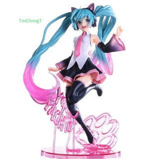 [TinChingT] ฟิกเกอร์ Vocaloid Hatsune Miku Artist Happy Birthday หูแมว ขนาด 23 ซม. [ใหม่]