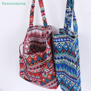 [Beautyupyang] กระเป๋าช้อปปิ้ง กระเป๋าสะพายไหล่ ผ้าแคนวาส ผ้าลินิน สไตล์ชนเผ่า ECO