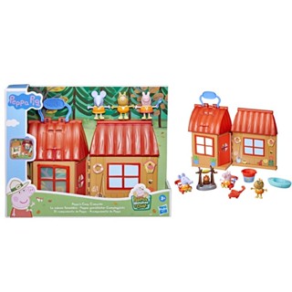 Peppa pig peppa pig Forest Cabin ของเล่นบ้านหมู แบบพกพา สําหรับตั้งแคมป์ CWVG