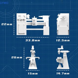 [cxGYMO] โมเดลเครื่องจําลองเรซิ่น 1/64 1 2 ชิ้น HDY