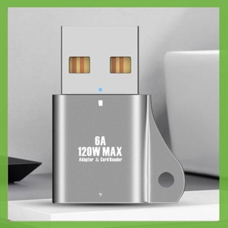 อะแดปเตอร์การ์ดรีดเดอร์ USB เป็น Type-C ตัวเมีย TF OTG สําหรับชาร์จ