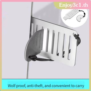 Anti-theft Lock Portable Travel Door Lock Addalock Stainless Steel Punch-free Door Locks Portable Door Security For House LIFE09