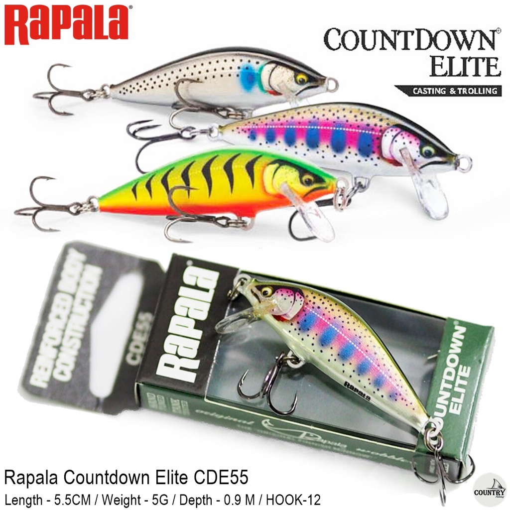 เหยื่อปลอม RAPALA Countdown Elite CDE-55 Lure Bait Sinking 5.5cm