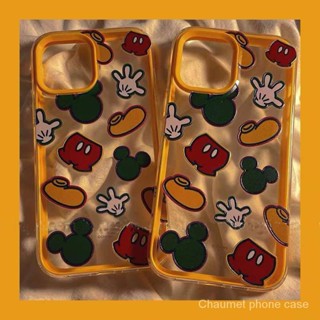 เคสโทรศัพท์มือถือนิ่ม หนา กันกระแทก ลายการ์ตูนมิกกี้เมาส์ สําหรับ Apple Iphone 14Plus 12 11promax 6 7 8xr xs