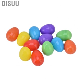 Disuu 12pcs/set Easter Egg Light Up Glowing Decorative DIY Plastic Warm