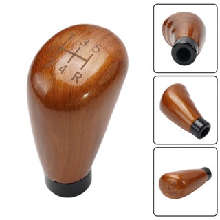 ⚡READYSTOCK⚡Gear Shift Knob Parts Universal 5 Speed Brown Mahogany Texture Fittings