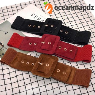 OCEANMAPDZ เข็มขัดผู้หญิง ยืดหยุ่น สีดํา สีแดง สีเทา อูฐ ปรับได้ สายหนัง Pu ชุดเสื้อโค้ท สีพื้น เรขาคณิต แต่งตัว ตกแต่งชุดเดรส ฤดูร้อน