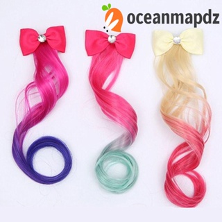 OCEANMAPDZ กิ๊บติดผมหางม้า แบบธรรมชาติ ไล่โทนสี หลากสี เหมาะกับของขวัญวันเกิด สําหรับเด็กผู้หญิง