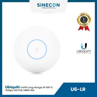 Ubiquiti UniFi6 Long-Range Access Point WiFi 6, 3Gbps Aggregate Throughput rate, 1 x 1G PoE, MiMO 4x4