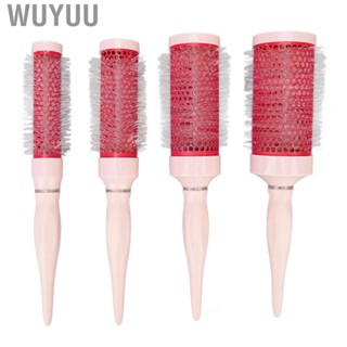 Wuyuu Round Hair Brush Set  Styling 2 in 1 Smooth Quick Dry Nylon for Salon