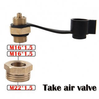 ⚡READYSTOCK⚡Take Air Valve 2pc Air Tank Connector For Air Intake Joint M16x1.5 Metal