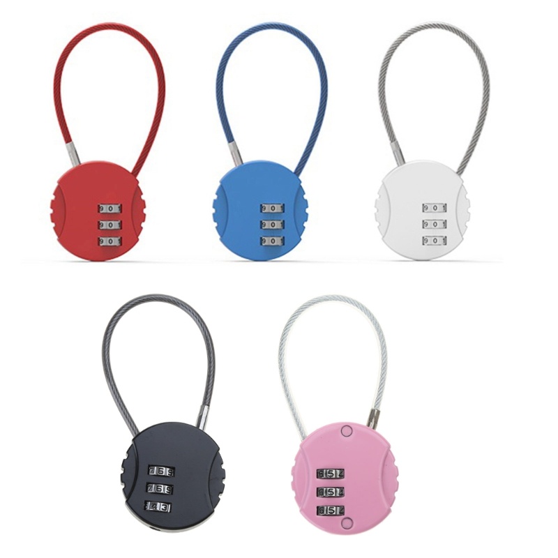 Estone 3 หลัก Travel Combination ล็อคสังกะสีอัลลอยด์สาย Keylock กระเป๋าเป้สะพายหลังความปลอดภัยล็อคเช