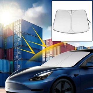 ⚡READYSTOCK⚡Car Sunshade With Metal Frame 210T Reflective Polyester Double Layer Protection