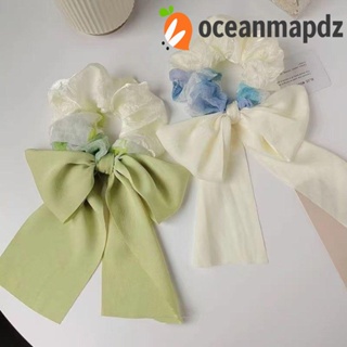 OCEANMAPDZ ยางรัดผม ริบบิ้น โบว์ น่ารัก ของขวัญ เครื่องประดับผม สําหรับผู้หญิง